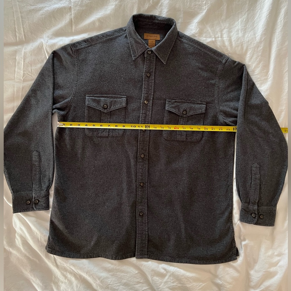 St John’s Bay Large Grey Button-down Shirt